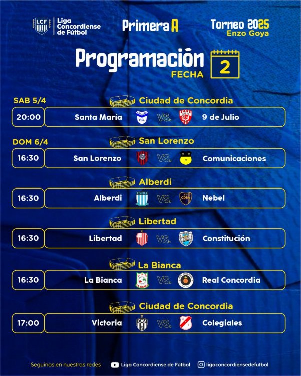 La «A» encara su segunda fecha