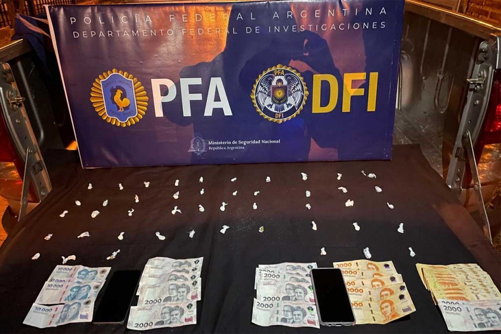 “Dama narco”. Así apodó el Ministerio de Seguridad a una joven detenida en Concordia con 124 dosis de cocaína y $ 86000.