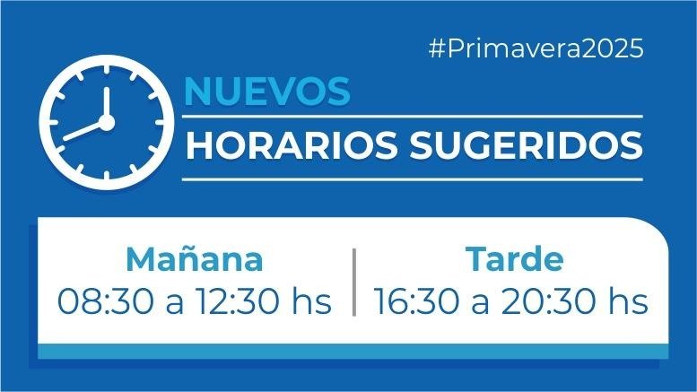 Propuesta de horario comercial de primavera