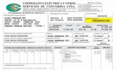 Entre Ríos suspende impuestos provinciales en la tarifa eléctrica por todo 2026
