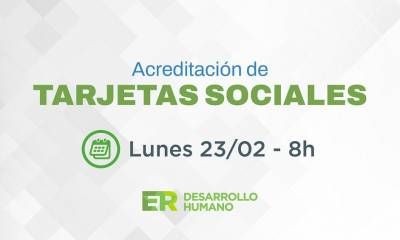 Hoy lunes 23 se acreditarán los fondos de las tarjetas sociales