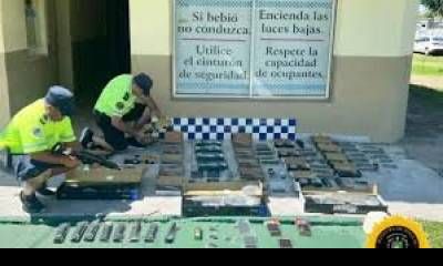 Secuestraron réplicas de armas de fuego en un puesto caminero.