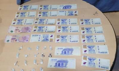 Secuestraron droga, dinero falso y detuvieron a dos personas en Carretera La Cruz