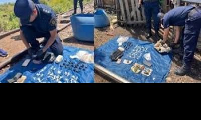 Detienen a dos hombres con "cebollines" de cocaína.