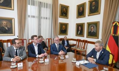 Frigerio busca afianzar vínculos económicos y culturales con Alemania