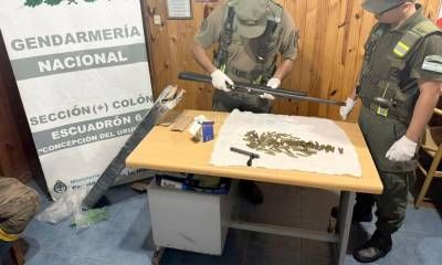 Encontraron un fusil y 100 cartuchos cuando escanearon una encomienda