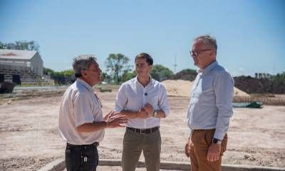 La obra de la pista de atletismo del Parque Berduc supera el 70 por ciento de ejecución