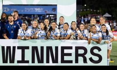 Con la concordiense Paula Pedrozo, Argentina brilló en el Seven de Montevideo