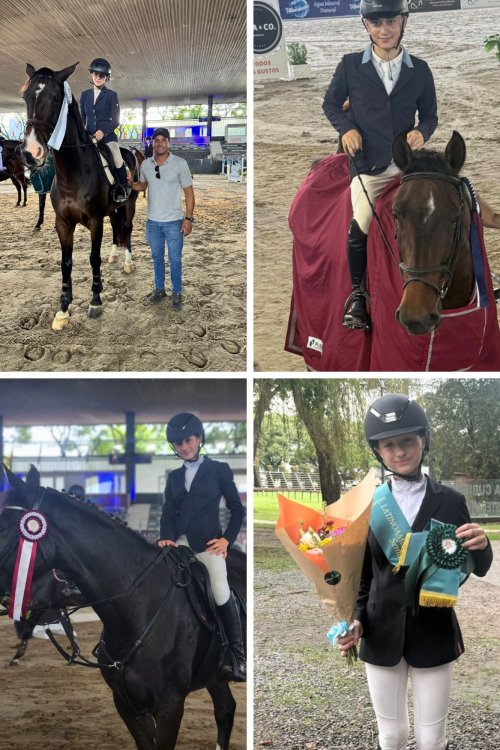 Una delegación de binomios del Club Hípico Concordia se destacaron en el Concurso Hípico Confraternidad Latinoamericana.