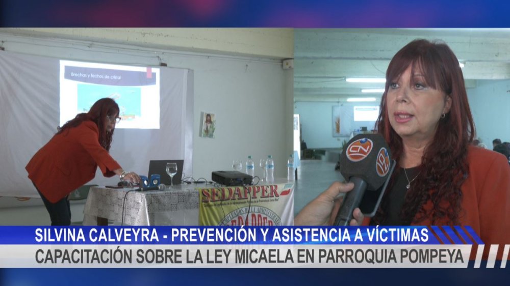 Capacitación sobre Ley Micaela con la presencia de Silvina Calveyra