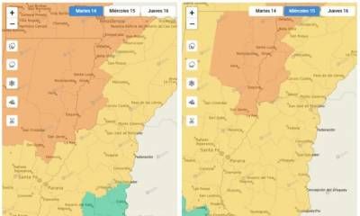 Urgente: extendieron el alerta por tormentas a todo Entre Ríos por 48 horas