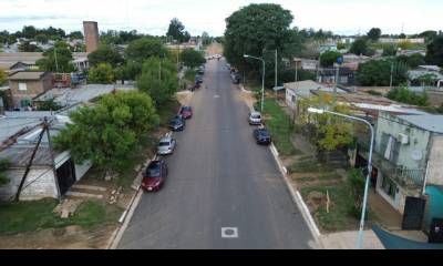El Intendente Azcué inauguró la obra de pavimentación de calle Dr. Sauré