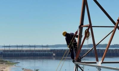 Salto Grande una prueba del Sistema de Aviso Sonoro