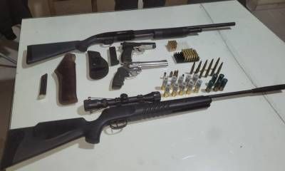 En un allanamiento secuestraron armas de fuego y cartuchería 