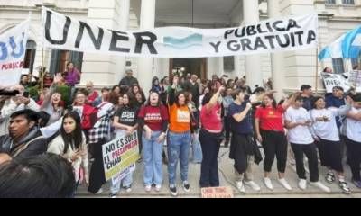 Docentes universitarios entrerrianos inician una semana de paro total.