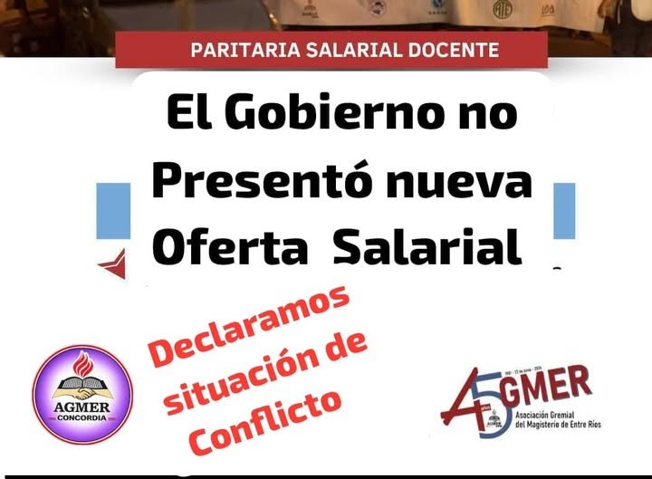 Fuerte rechazo por parte de AGMER al aumento establecido por decreto 