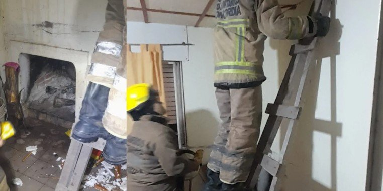 Principio de incendio sobre una vivienda al sur de Concordia.