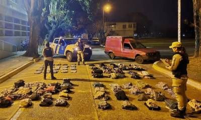 Prefectura frustró un contrabando de Concordia hacia Salto y secuestró prendas por un valor millonario