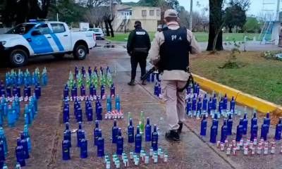 Prefectura frustró contrabando de jarabe y bebidas alcohólicas en el río Uruguay por más de $6,4 millones
