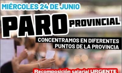 Agmer convocó a un paro este miércoles