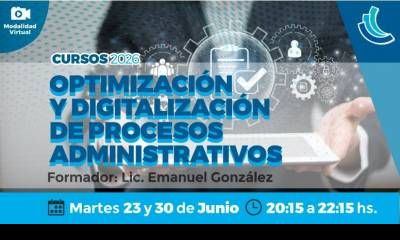 Capacitación virtual sobre optimización y digitalización de procesos