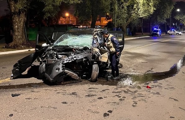 Violento accidente de tránsito durante la madrugada del domingo