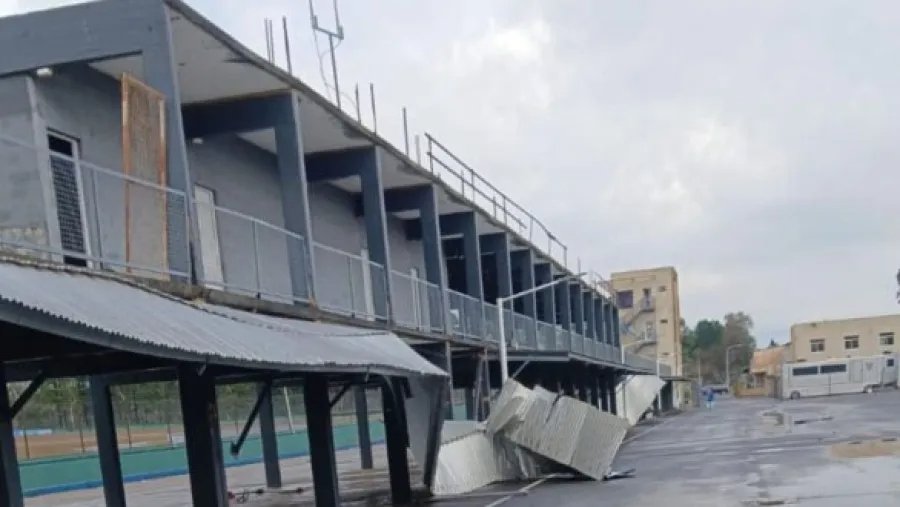 El autódromo también sufrió graves daños estructurales por el temporal