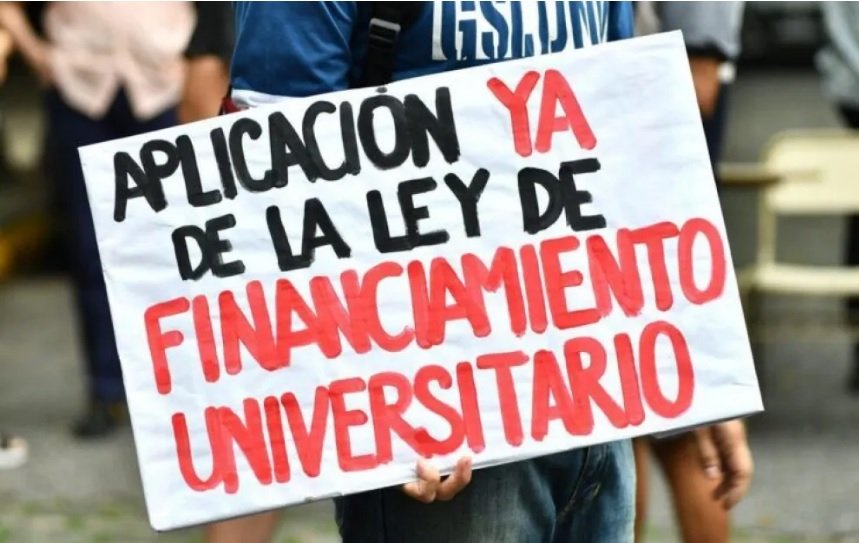 Financiamiento universitario: acusan al Gobierno de desfinanciar las universidades y desconocer una ley vigente