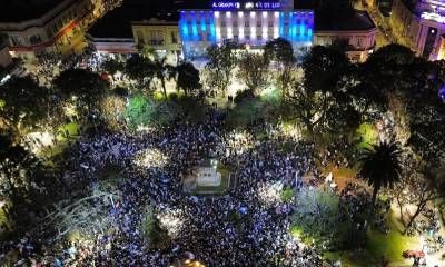Miles de concordienses festejaron la clasificación a semifinales del mundial