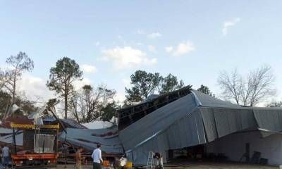 El Aeroclub sufrió daños devastadores y los hangares quedaron afectados en un 75%