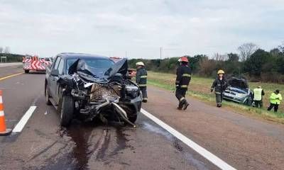 Un nuevo muerto en la Ruta Nacional 14: una camioneta embistió a un auto que estaba en la banquina