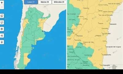 SMN emitió un alerta amarillo por tormentas para este lunes.