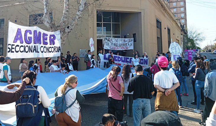 AGMER se movilizó en Concordia y registró un 90% de adhesión al paro docente nacional