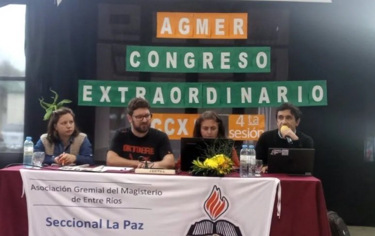 El Congreso de Agmer resolvió profundizar el plan de lucha