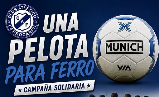 El Club Ferro lanzó una campaña para la compra de pelotas de fútbol