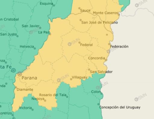 Alertas por lluvias y tormentas para este viernes