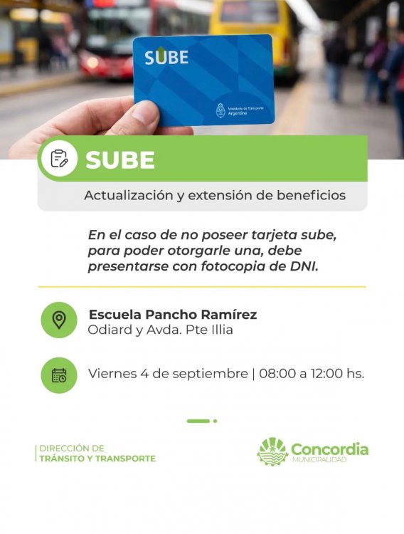 Jornada de actualización y extensión de beneficios SUBE