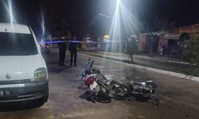 Dos motos chocaron de frente y sus conductores resultaron lesionados
