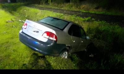 Siniestro vial sin personas lesionadas en la rotonda Islas Malvinas