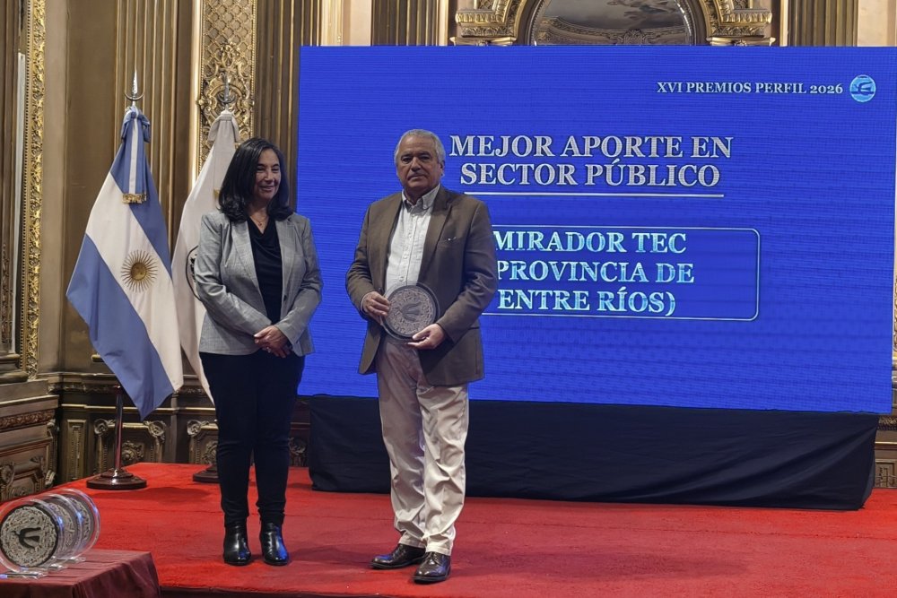 El MiradorTEC recibió el Premio Perfil 2026 por favorecer la economía del conocimiento en Entre Ríos