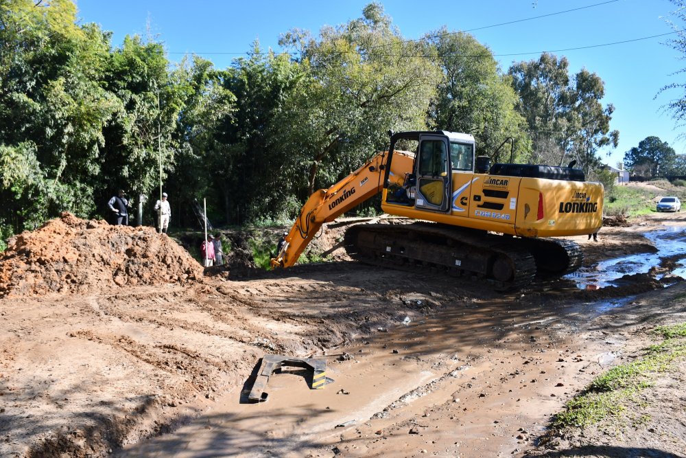 Las obras de desagües pluviales permitirá encauzar el agua de 30 manzanas