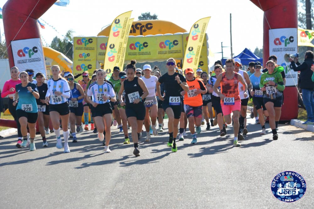 Se corre una nueva fecha del Circuito de Duatlón y los 5K en Los Charrúas