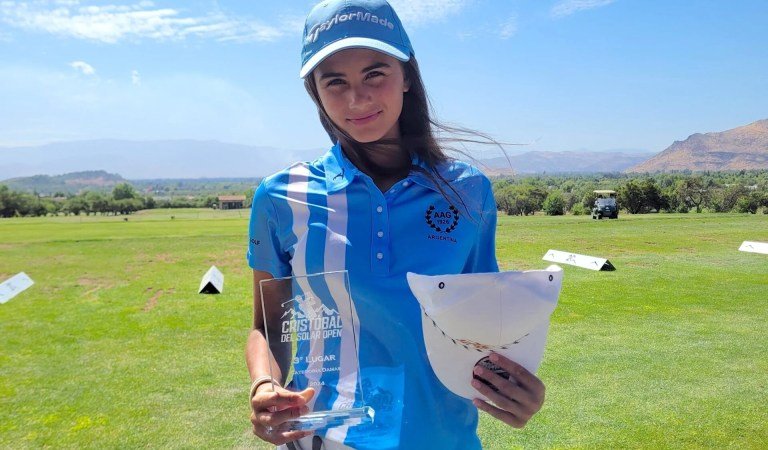 La concordiense Mía Yaya, medalla de bronce en golf por equipos