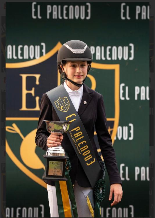 Sara Calza, Campeona Categoría Tercera Menor 1,10 M