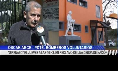 Bomberos Voluntarios de Concordia se suman al sirenazo reclamando fondos retenidos por Nación