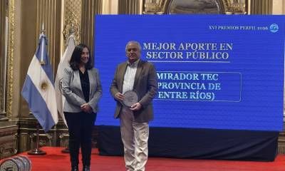El MiradorTEC recibió el Premio Perfil 2026 por favorecer la economía del conocimiento en Entre Ríos