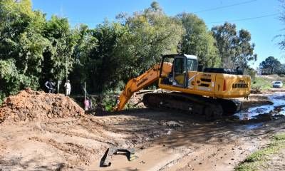 Las obras de desagües pluviales permitirá encauzar el agua de 30 manzanas