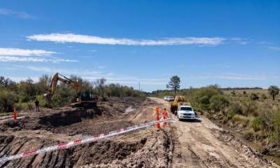 Comenzó la construcción de una calzada sumergible entre Concordia y Federación