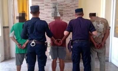 Tres personas fueron detenidas y se recuperaron los elementos robados