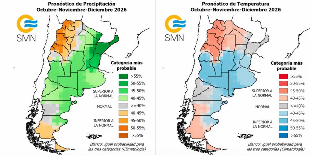 Súper Niño: anticipan más lluvias y un “desvío” en las temperaturas hasta fin de año en Entre Ríos
